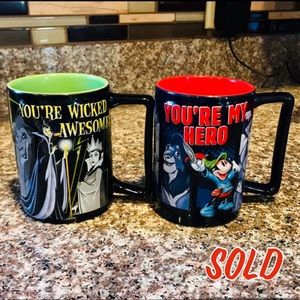 Set of 2 Disney Villian/Hero Mugs